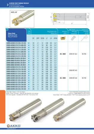 AEM90-AX0602-D10-C09-L120-Z02 концевая фреза AKKO - фото 2