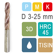 Сверла твердосплавные DRC3D с подачей СОЖ