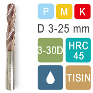 Сверла твердосплавные DRC с подачей СОЖ