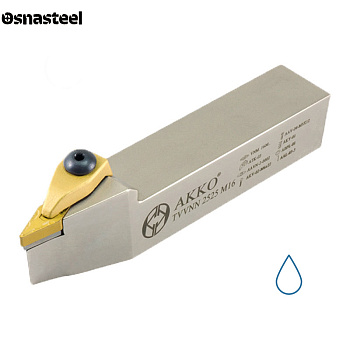 TVVNN 2525 M16-H державка для наружного точения с подводом СОЖ AKKO