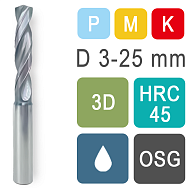 Сверла твердосплавные DRCS3D с подачей СОЖ