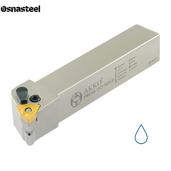 PWLNR 2020 K08-H державка для наружного точения с подводом СОЖ AKKO