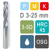 Сверла твердосплавные DRCS с подачей СОЖ